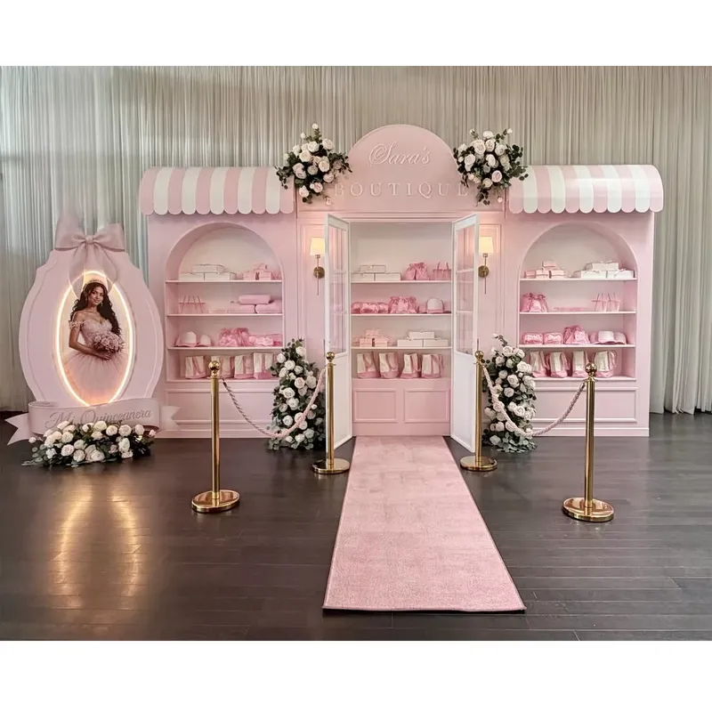 Lighting Decor Rentals - Kit Stand Lengkung Bunga PVC Putih