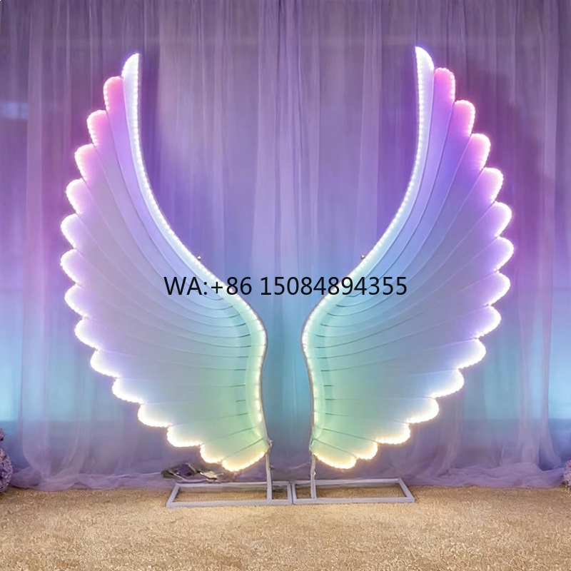 Lighting Decoration Ideas - Sayap Malaikat Bercahaya Lampu LED Warna