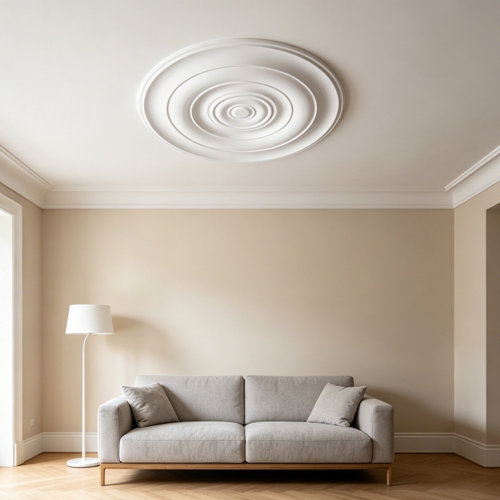 Lighting Interior Decor - Medali Plafon Bulat Desain Eropa Hiasan
