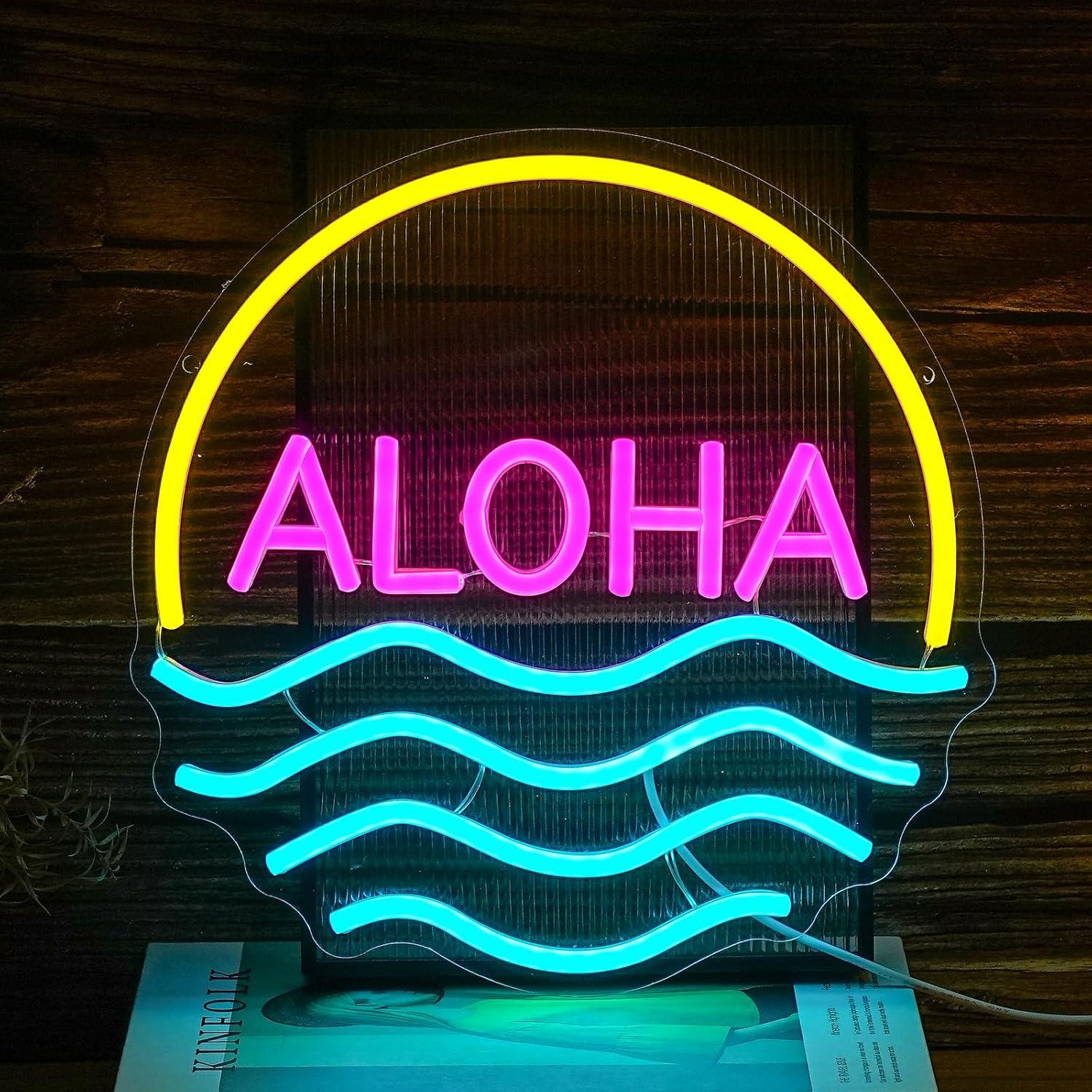Lighting Decor Rentals - Lampu Neon Aloha Sunset Wave USB