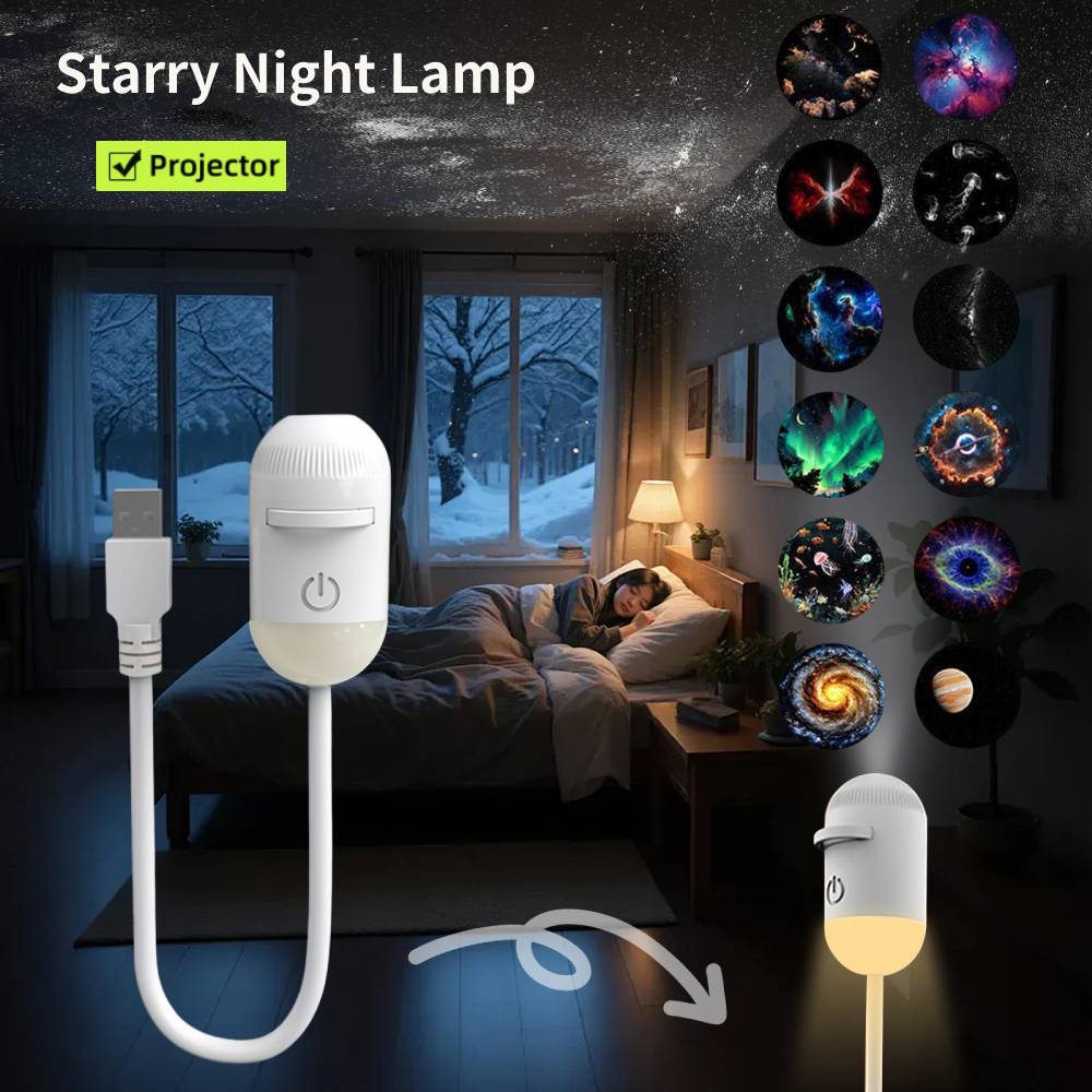Lighting Decoration Ideas - Proyektor Bintang Mini Galaxy Lampu Malam