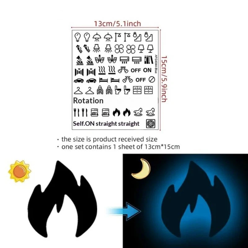 Lighting Decor Rentals - Stiker Label Saklar Lampu Tahan Air