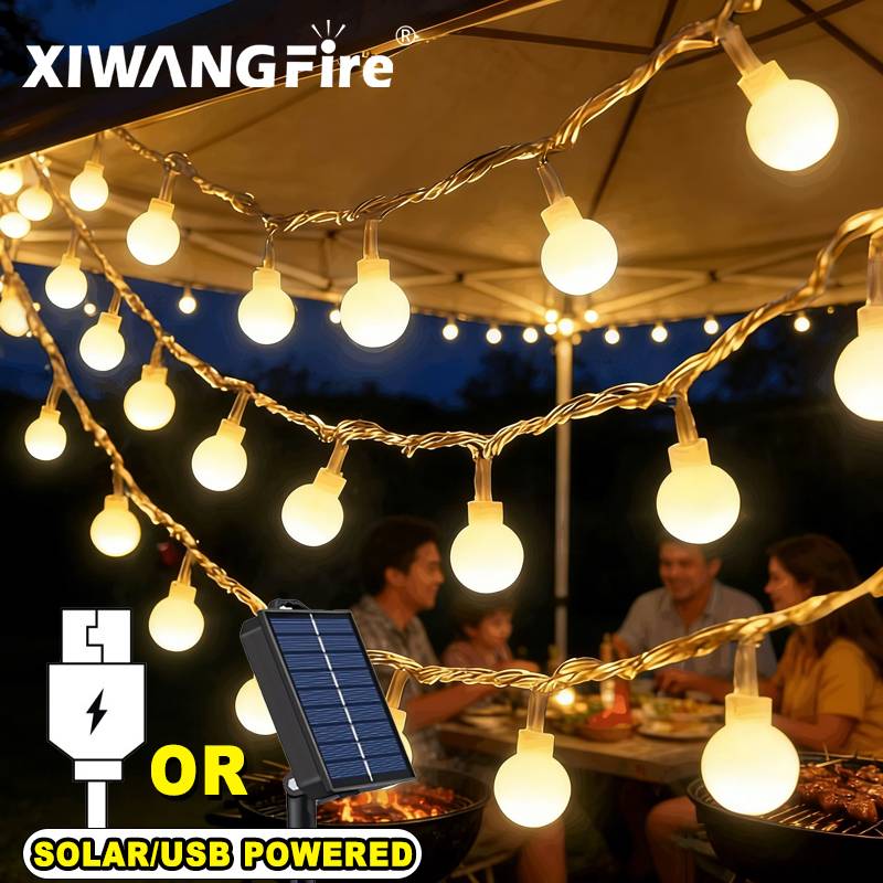 Lampu String Tenaga Surya/USB/ - Lighting Decor For Home ulasan dan harga