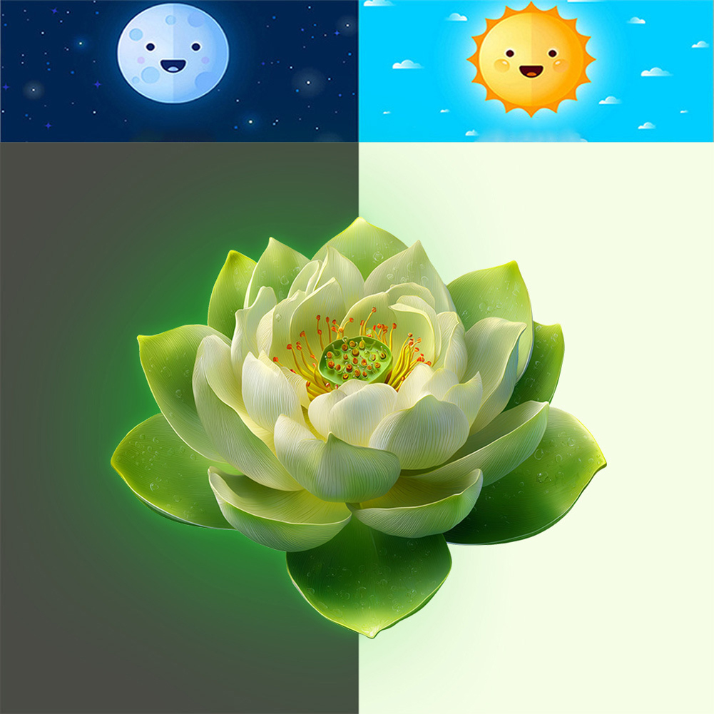 Stiker Vinyl Lotus yang Menyal - Lighting Decor Rentals ulasan dan harga