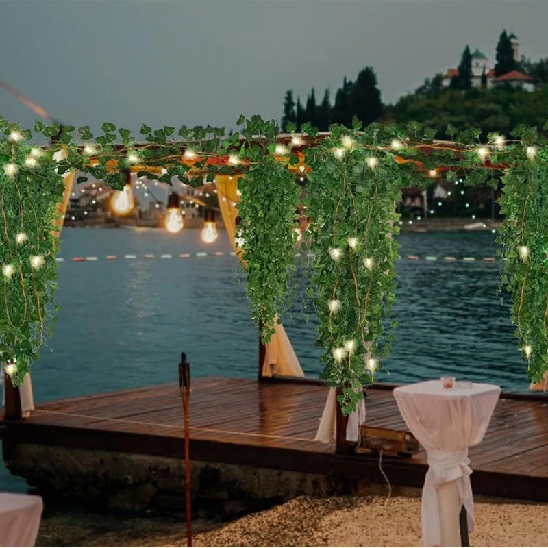 Tanaman gantung karangan bunga - Lighting Decor For Diwali ulasan dan harga