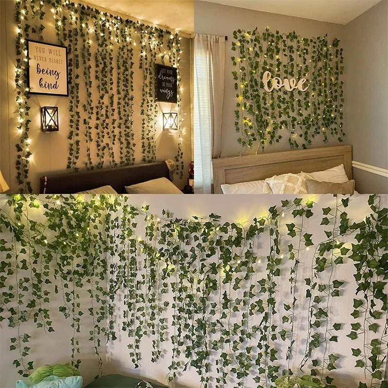 Tanaman gantung karangan bunga - Lighting Decor For Diwali ulasan dan harga