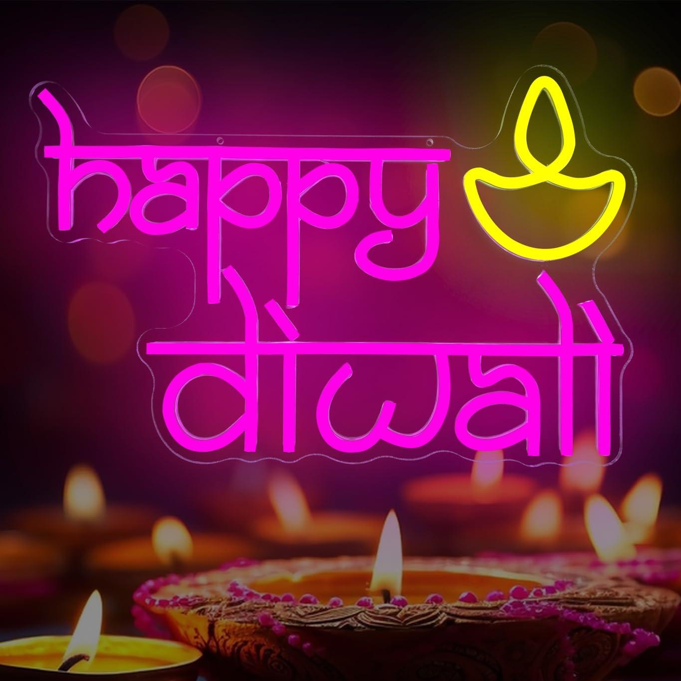 Lampu Neon LED Happy Diwali Be - Lighting Decor For Diwali ulasan dan harga