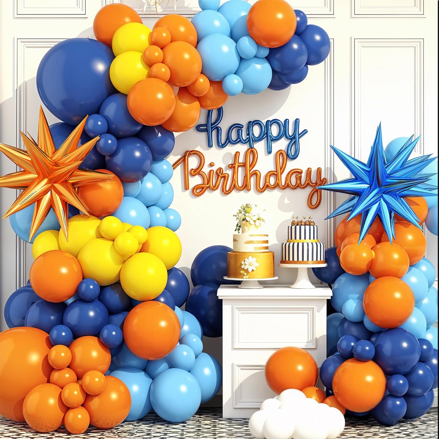 Kit Lengkungan Balon Fantasi,  - Orange Lighting Decor ulasan dan harga