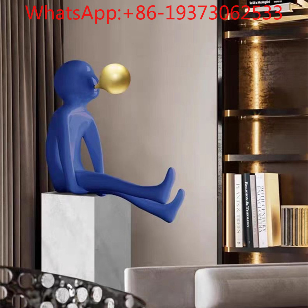 Patung Tiup Gelembung Figur Pi - Lighting Decorative ulasan dan harga