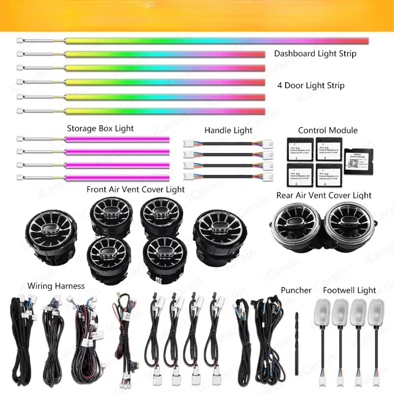 Lampu Strip Dinamis W217 W222  - Lighting Interior Decor ulasan dan harga