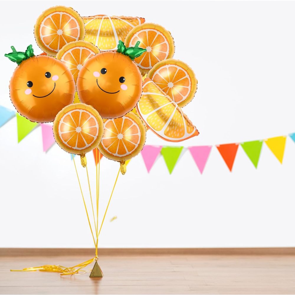 10 Buah Balon Buah Irisan Jeru - Orange Lighting Decor ulasan dan harga