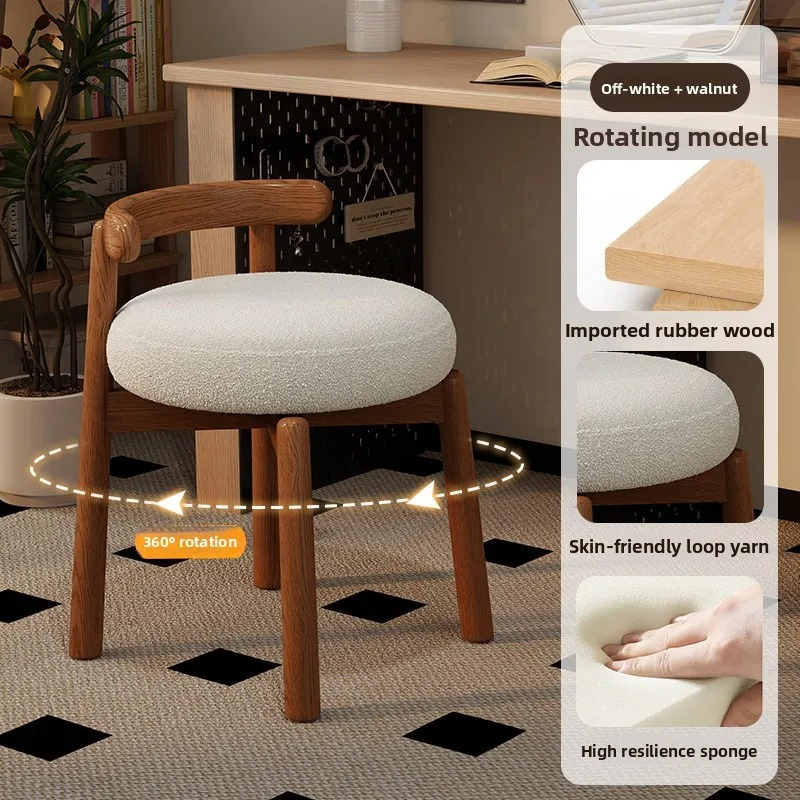 Kursi rias putar kayu solid se - Furniture Lighting & Decor Magazine ulasan dan harga