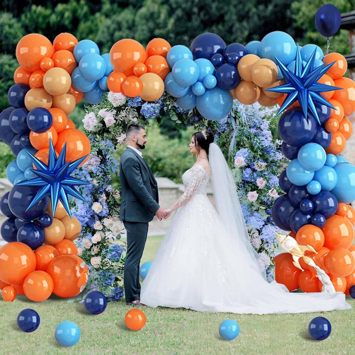 107 Buah Set Balon Lateks Oran - Orange Lighting Decor ulasan dan harga