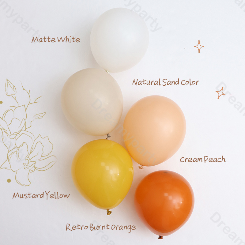 Balon Pastel, 5/10/12/18 inci  - Orange Lighting Decor ulasan dan harga