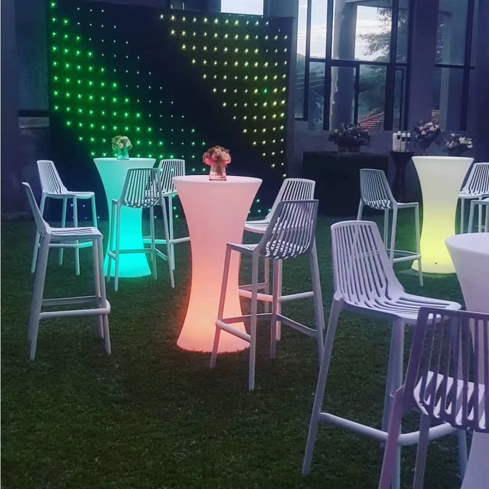 Meja Bar LED Grosir Tanpa Kabe - Lighting Decor Rentals ulasan dan harga