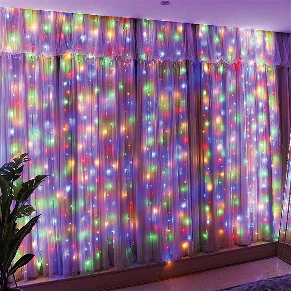Tirai LED USB 3/6M 8 Mode Lamp - Lighting Decor For Diwali ulasan dan harga