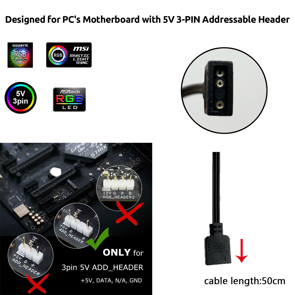 Header 5V ARGB 3Pin untuk Asus - Lighting Decoration Ideas ulasan dan harga