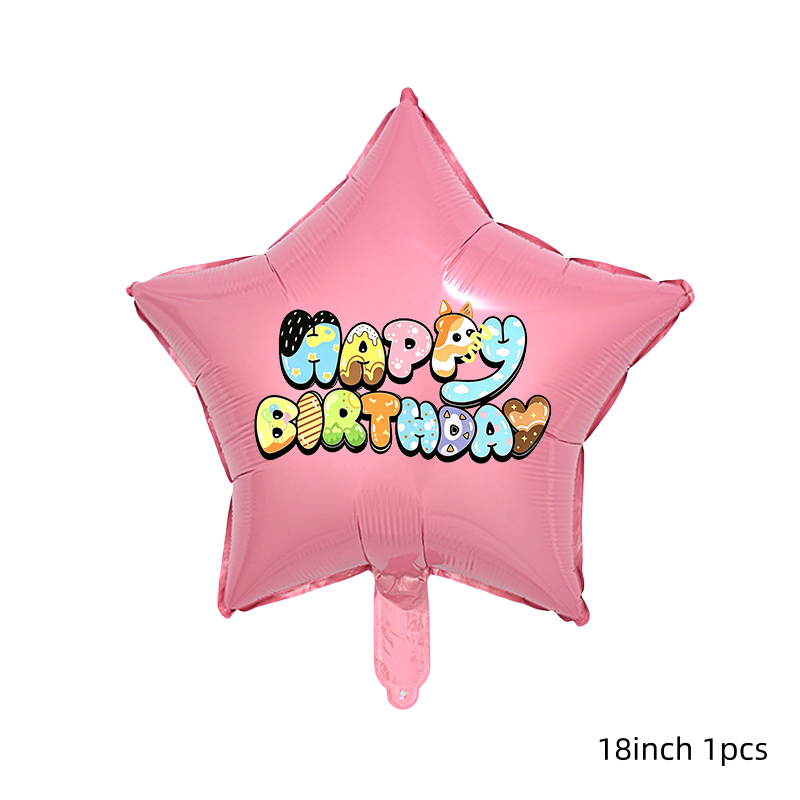 Set Balon Lateks Blueies Motif - Orange Lighting Decor ulasan dan harga